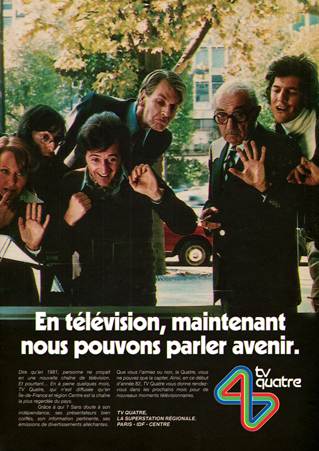 Publicité TV Quatre